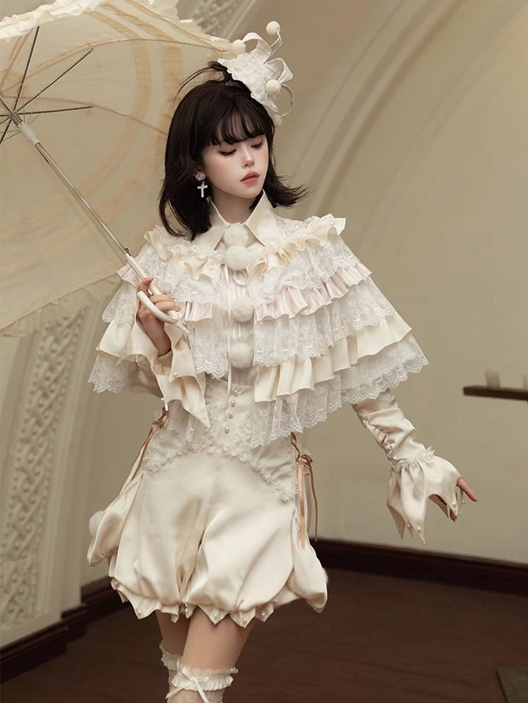 Layered Ruffle Overlay - Black or Apricot