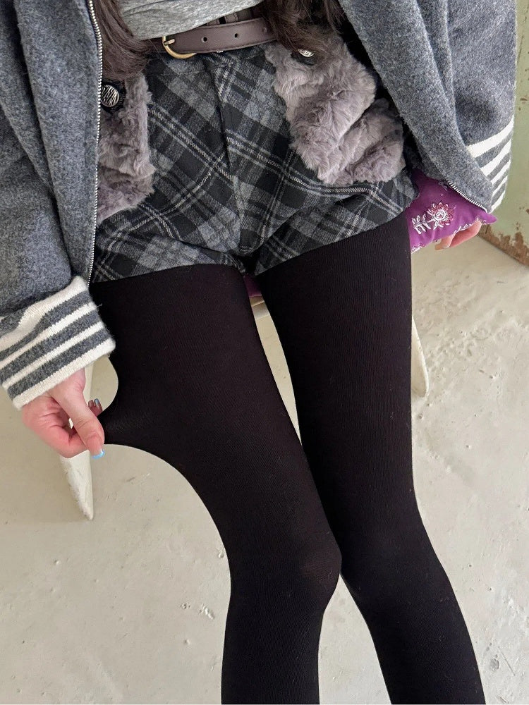 Unlined Pantyhose Rib 160g Vertical