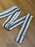 Belt Black White Ruffled Waist Lolita