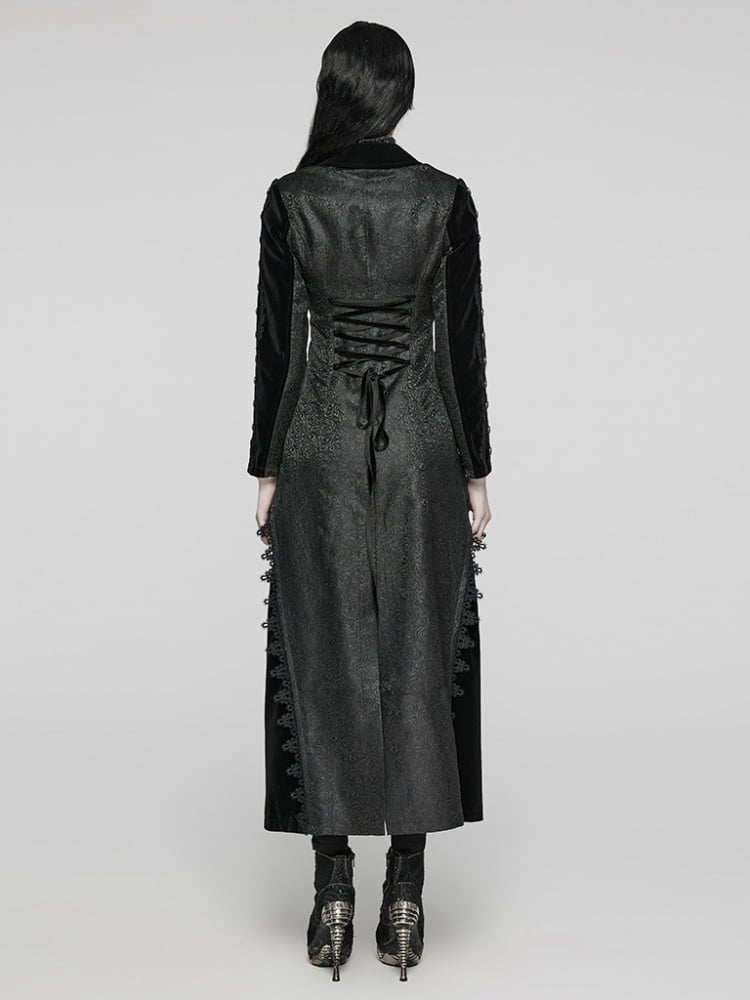 Black Gothic Gorgeous Long Coat