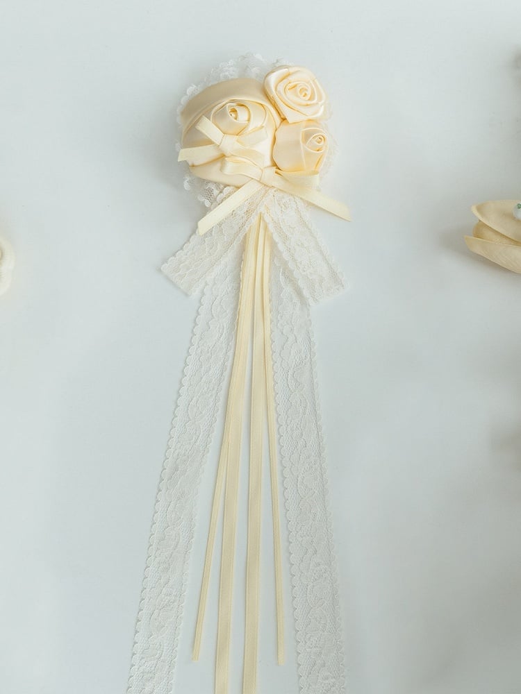 Sweet Yellow Lolita Dress Set with Brooch - With PUJI
