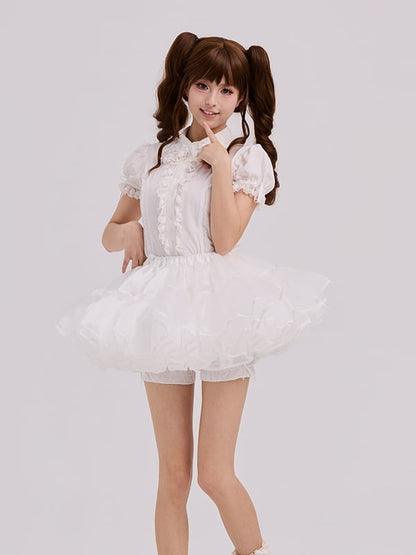 Puffy 30CM Petticoat White