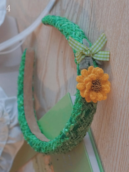 KCオプション5ひまわりの花柄グリーンデザイン