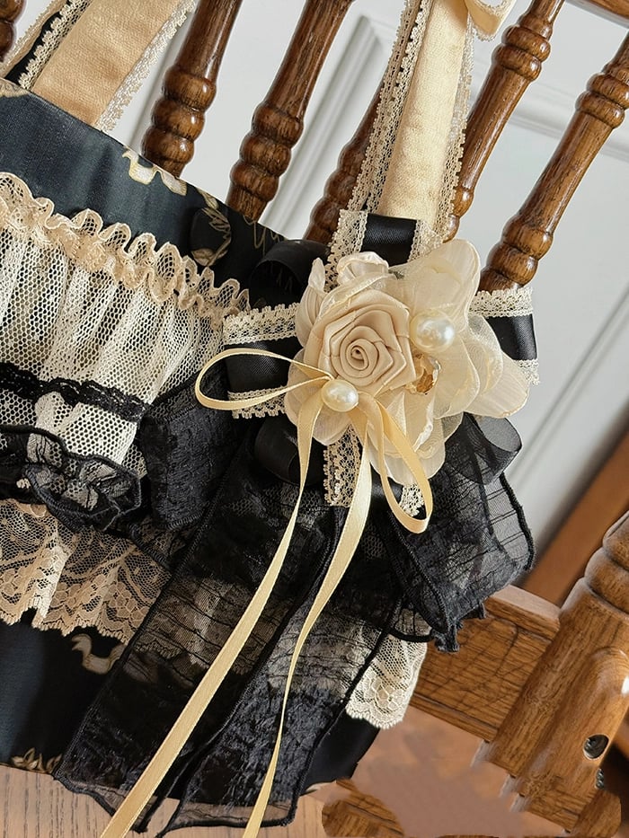 Tasche Champagner Hand / Silber Schwarz