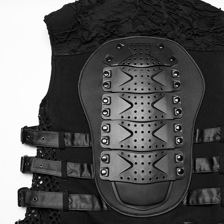 Black Men's Cyberpunk Vest