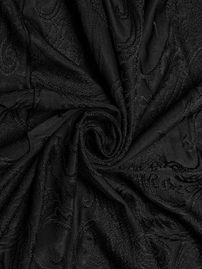 Coat Long Hoodie Gothic Black