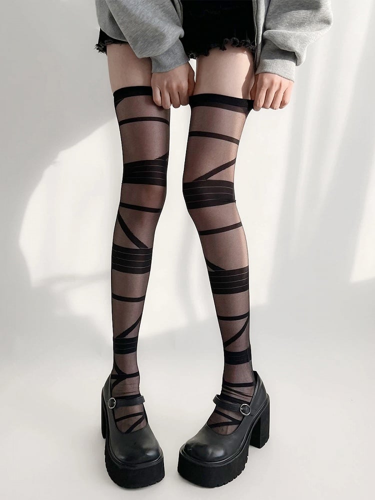 Stockings Colors) Style Extended - Bandage (3 Length Over-the-Knee