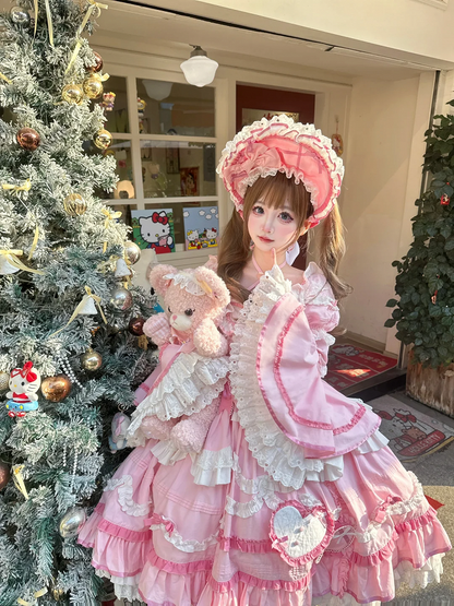 Pink Cotton School Sizes Lolita Princess Plus Dress Gorgeous Old Available