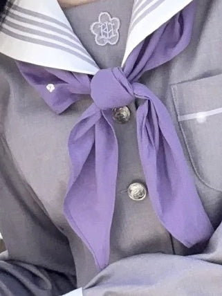 Bow Uniform JK Purple Tie