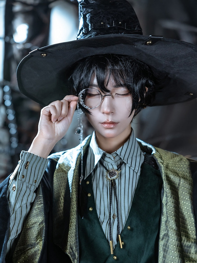 And Eyeglass Charm Black Transparent Chains Feather Steampunk Rhinestone