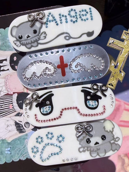Y2K Rhinestone Hairclip - Kiwi Store