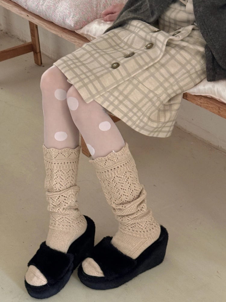 Slouchy Calf Socks Knit