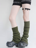 6 Colors Sequin Decorated Flared Knitted Leg Warmers