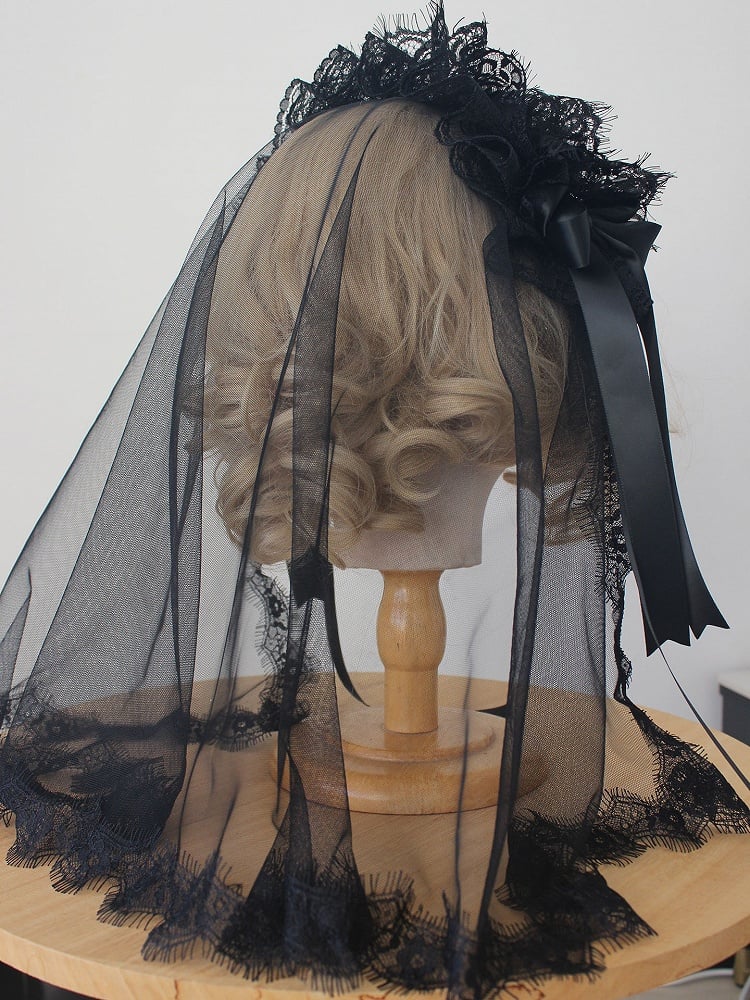 8-Color Head Veil Lace Elegant