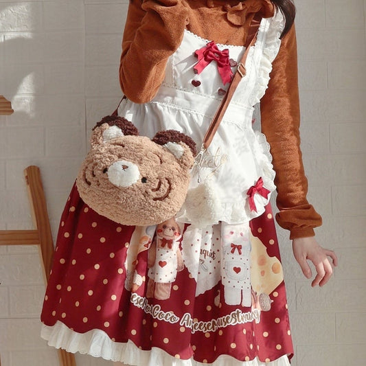 Cute Crossbody Plush Tiger Bag