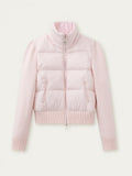 Down Jacket Pink Cream Sweet Patchwork