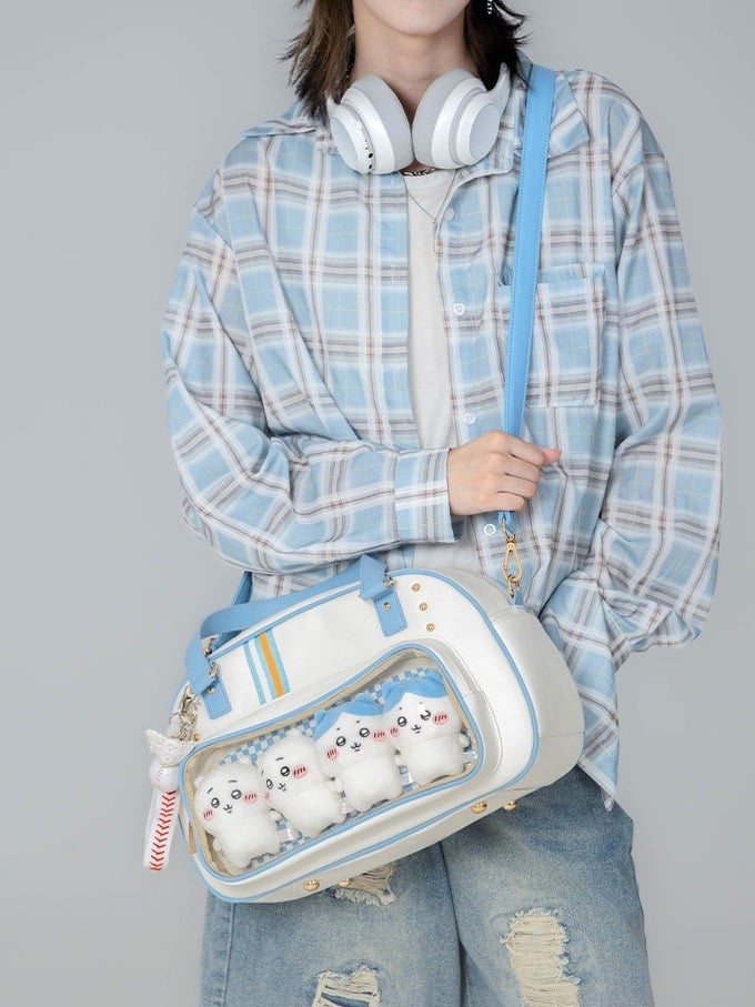 2-Color Sport Large Capacity Ita Crossbody Bag