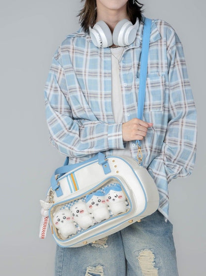 2-Color Sport Large Capacity Ita Crossbody Bag