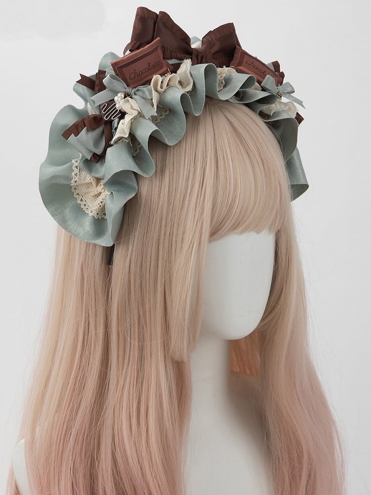 KC With Clips Detachable Sweet Green Lolita Mint Chocolate
