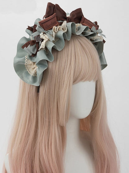 KC With Clips Detachable Sweet Green Lolita Mint Chocolate