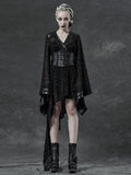 Black Gothic Asymmetrical Kimono