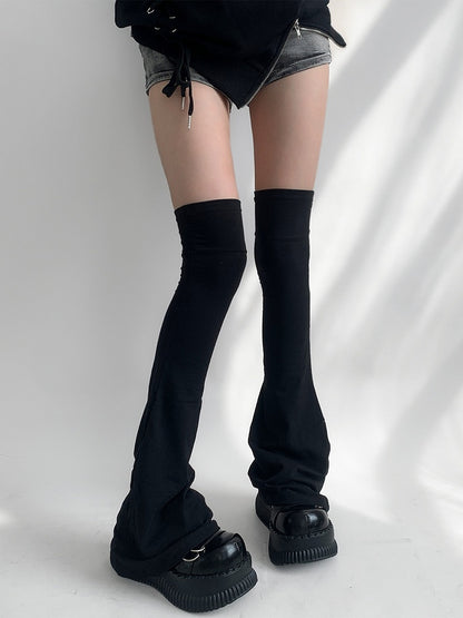 Flared Solid-Color 4 Warmers Colors Leg