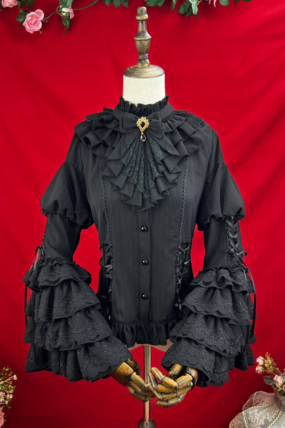 グッドエビルロリータゴシックジーシャツ＋フレアスカート＋ウエストベルト