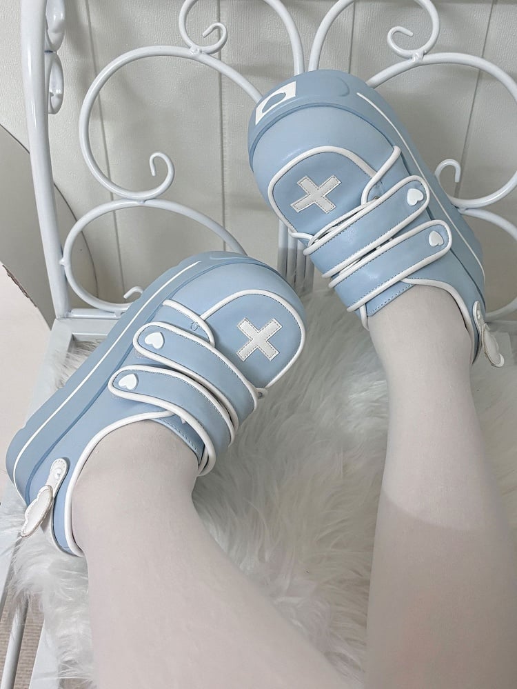 Tenshi Kaiwai Light Blue Yami Kawaii Cross Platform Shoes
