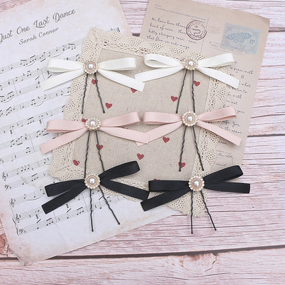 Bowknot Hair 6 Pearl Kei Clip Color Jirai Options