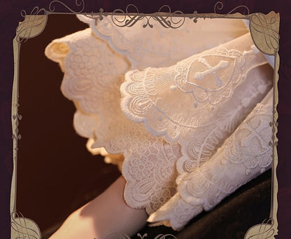 GOSICK Victorique De Blois Schwarzes Jacquardkleid im Lolita-Stil, Cosplay-Kostüm