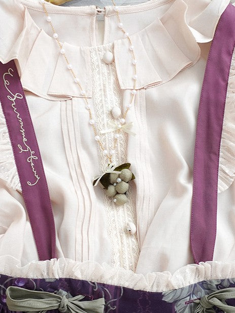 Grape Purple/Green Necklace Sweet Lolita Pendant
