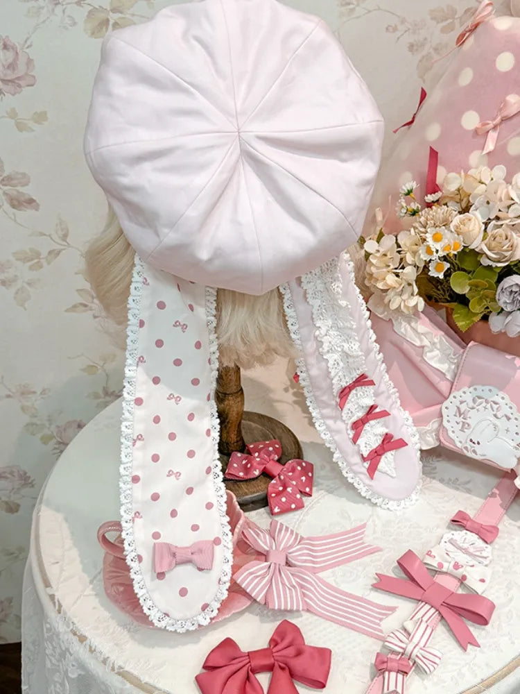 Pink Beret Ears Bunny