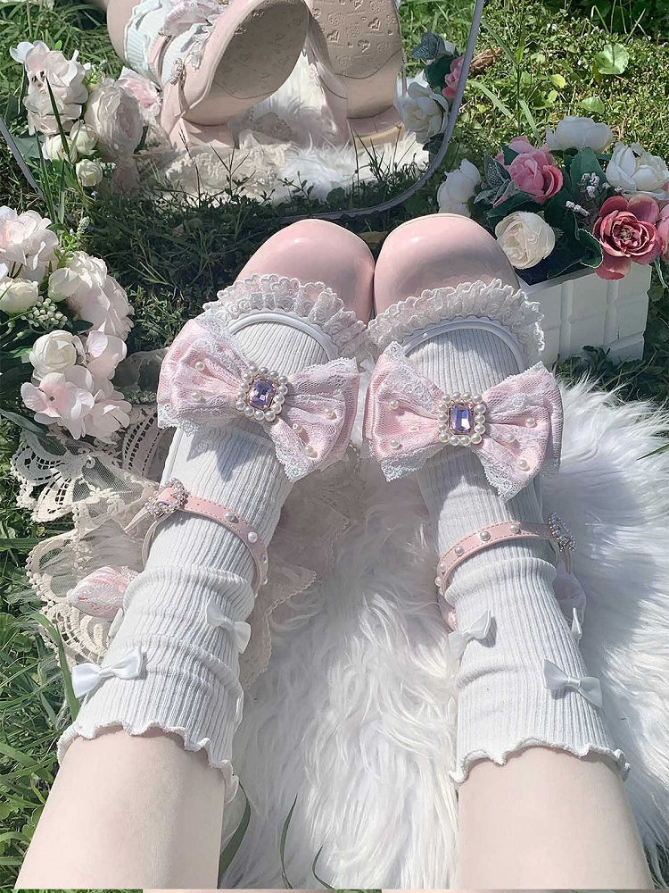 Detachable Beaded Polished And Dusty Pink Rhinestone Decorated