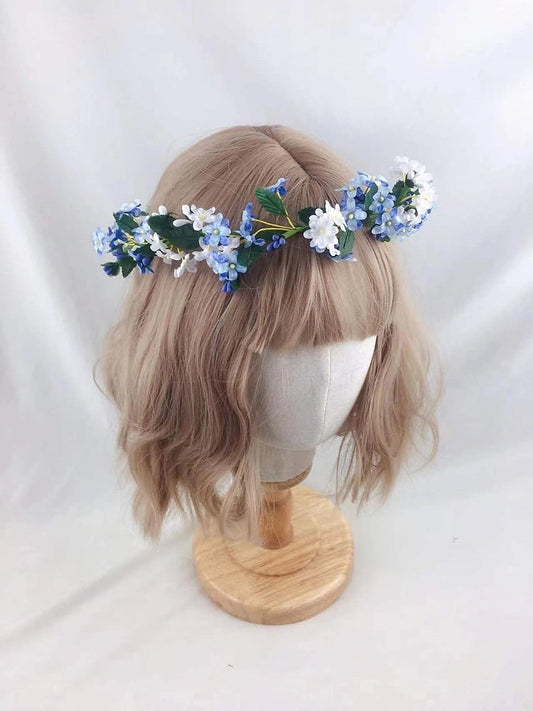 KC Options) Couronne florale (Plusieurs couleurs
