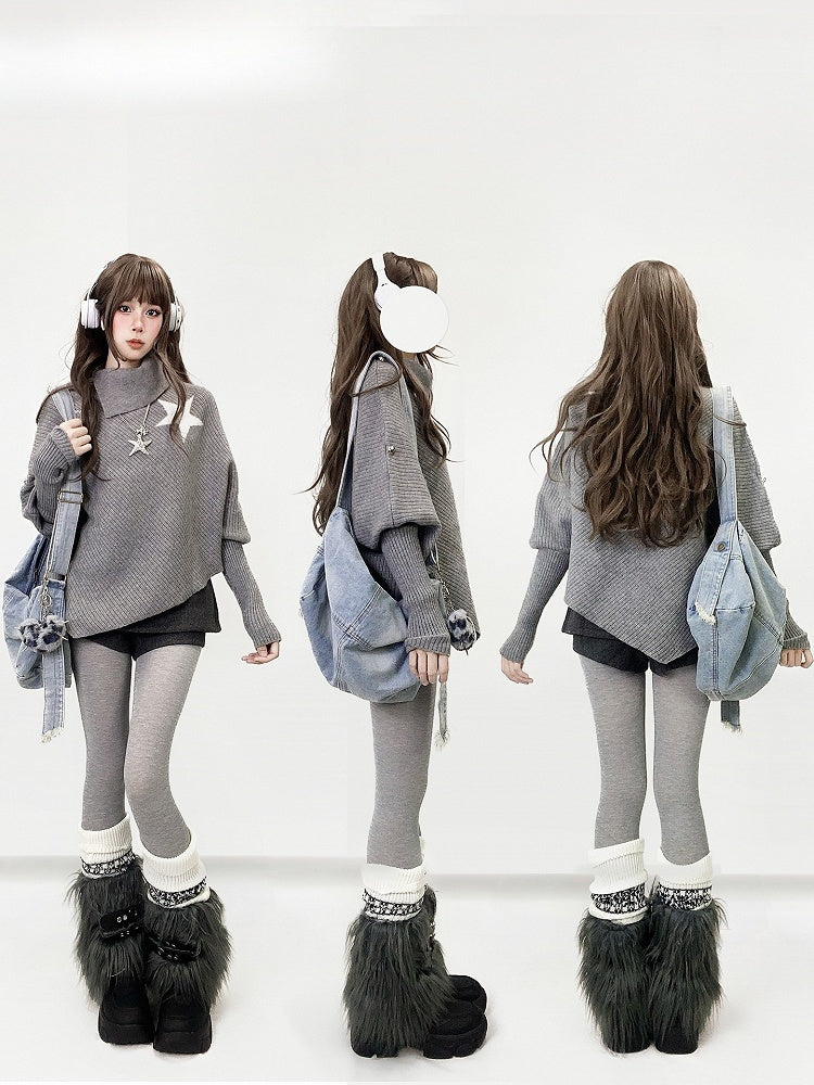 Y2K with Set Waist Belt Skort Design Low Dark Gray