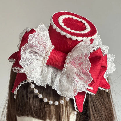 Mini Hat Bow Lolita Lace 6-Color