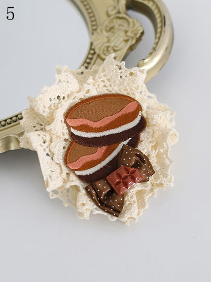 Cookie Bowknot Decorated Hairclip 6 Options