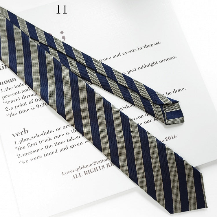 Neck 17 Options Tie Pattern Uniform JK Striped