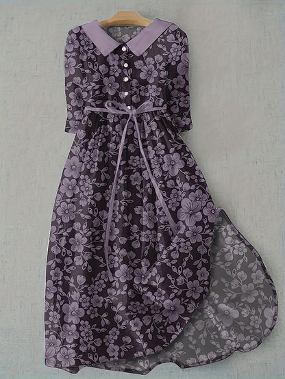 Women's Midi Dress Shift Dress Casual Daily Regular Fit