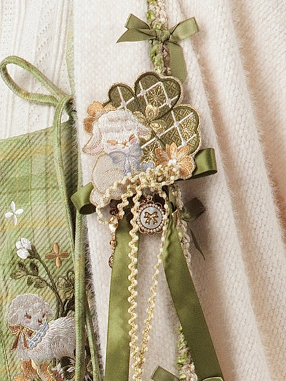 Sheep Bowknot Brooch in Lolita Style - Luo Xiu Dong Xiang