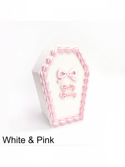 Kawaii 3D Printed Box with Bowknot Accent - Bully Bunny