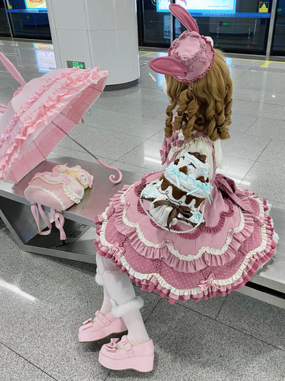 Ears Cake Daily + Rabbit Cherry Lolita Bunny Hat Dress