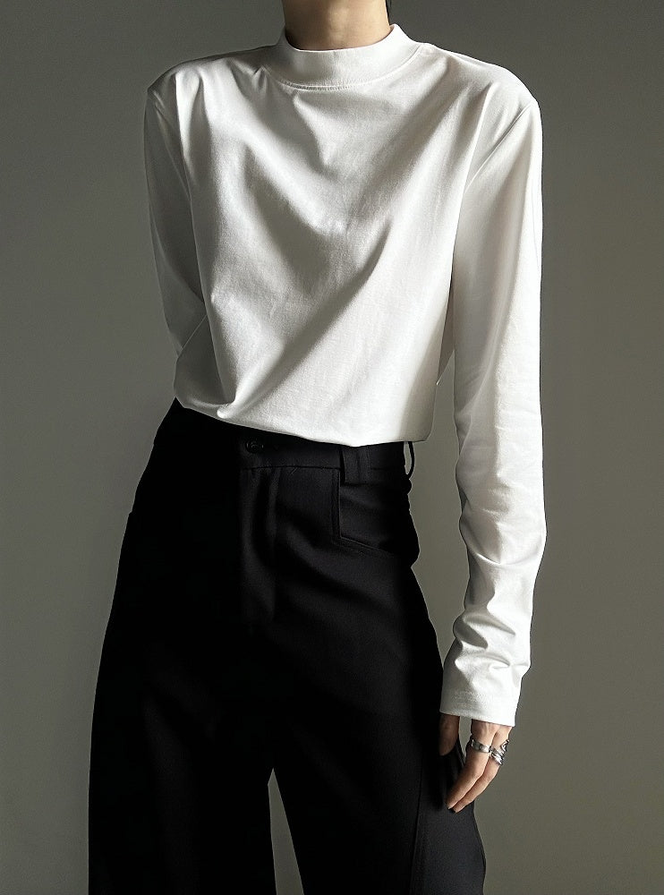 Lolita wtih Neck Unisex Sleeve White T-shirt Long Mock Ouji