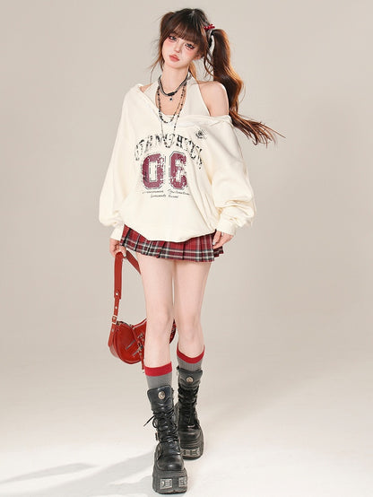 Beige/Grau Blokette Bittersweet Neck mit Hoodie Core Neckholder Top Glamorous