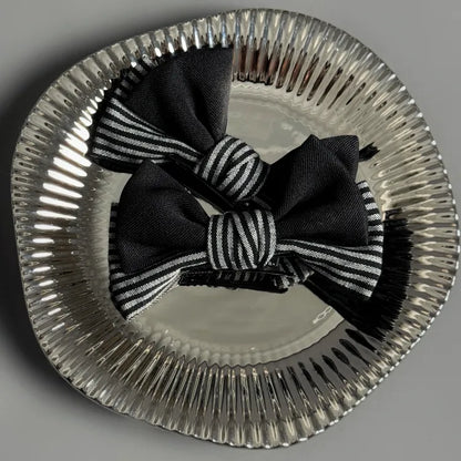 Black / Red Bowknot Hairclip