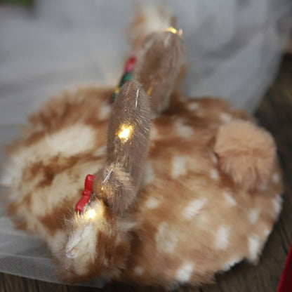 Hat Reindeer Christmas Lolita Plush Light-up Antler