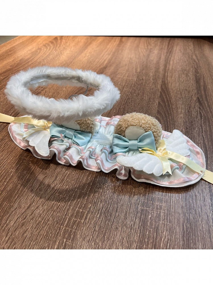 Bear Angel Lolita Hairband with Bow, Sweet Headpiece - Sweet Dream Box
