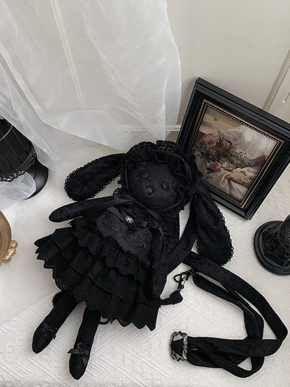 Black Crossbody Bag / Hat Dress Backpack Kitten +