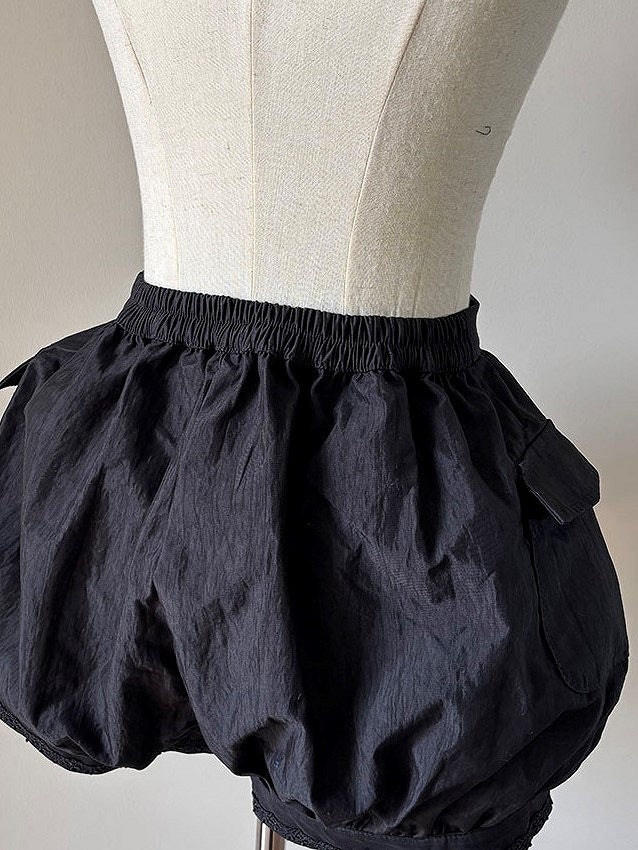 Straps Detachable Bloomers with Black Puffball