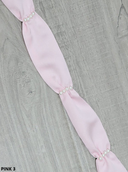 18 Color Options Lolita Belt Pearl Satin